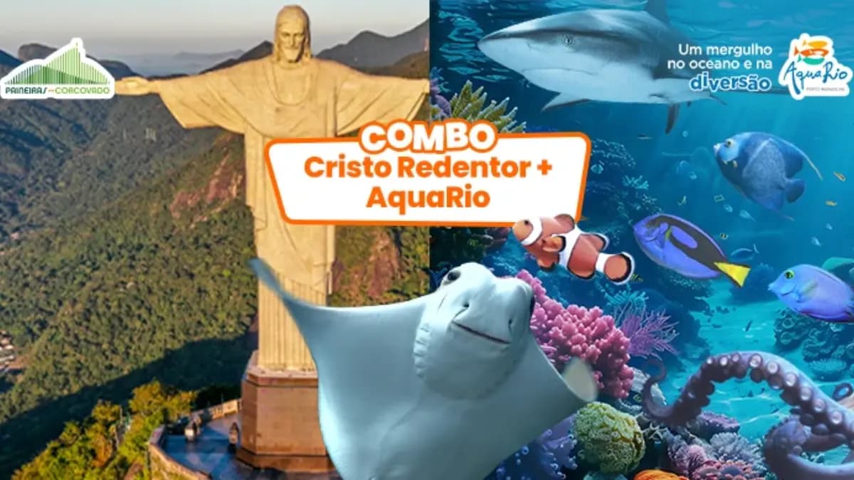 Combo Cristo Redentor + AquaRio